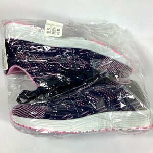 Trainer Running Shoes Womens Size 6.5 Sneakers Slip On Ladies Fashion Blue Pink